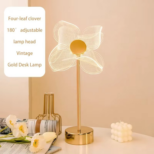 Table Lamp Retro Gold Acrylic Butterfly LED Desk Lamp Hotel Villa Art Decor LED Table Light Living Room Bedside LED Night Lights